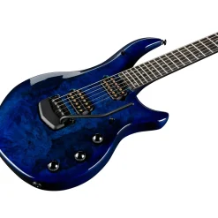 Ernie Ball Music Man John Petrucci BFR Majesty 6 Quilt Top Electric Guitar Blue Ink