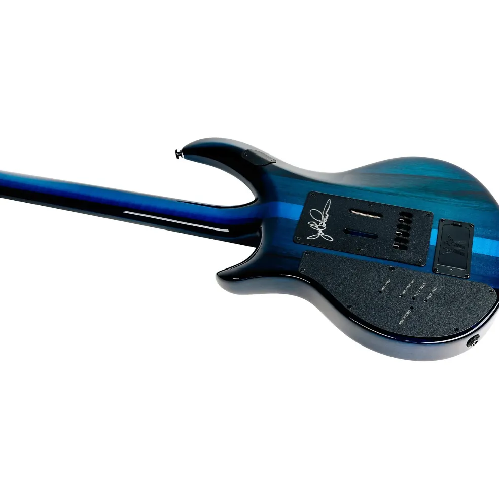 Ernie Ball Music Man John Petrucci BFR Majesty 6 Quilt Top Electric Guitar Blue Ink