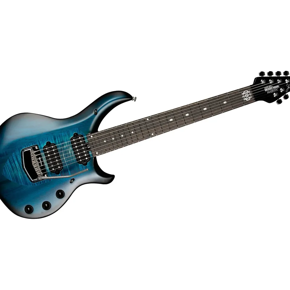 Ernie Ball Music Man John Petrucci Majesty 7 Electric Guitar Blue Silk