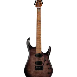 Ernie Ball Music Man JP15 Flamed Maple Top Electric Guitar Transparent Black