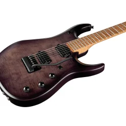 Ernie Ball Music Man JP15 Flamed Maple Top Electric Guitar Transparent Black