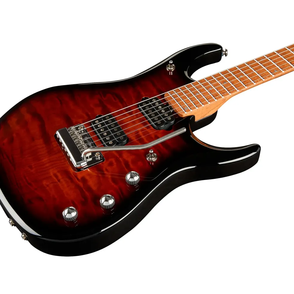 Ernie Ball Music Man JP15 Quilted Maple Top Electric Guitar Tiger Eye