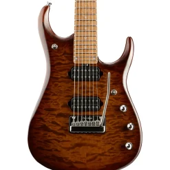 Ernie Ball Music Man JP15 Roasted Quilt Maple Top 7-String Electric Guitar Sahara Burst