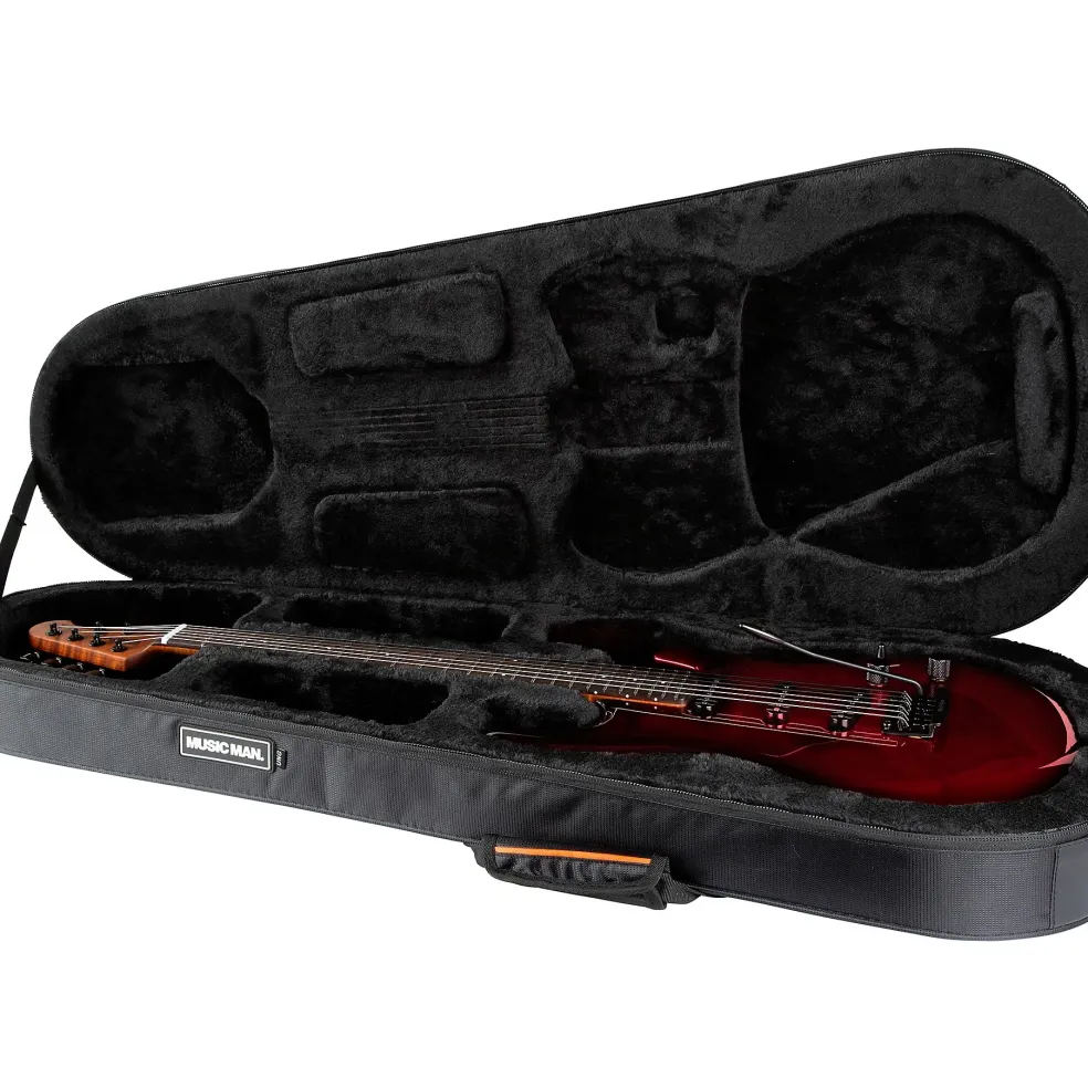Ernie Ball Music Man Luke 4 SSS Electric Guitar Scoville Red