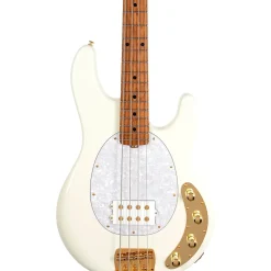 Ernie Ball Music Man StingRay Special H Electric Bass Guitar Ivory White