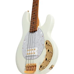 Ernie Ball Music Man StingRay Special H Electric Bass Guitar Ivory White