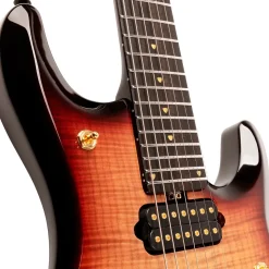 Ernie Ball Music Man 20th Anniversary John Petrucci JP7 7-String Electric Guitar Honey Butter Burst