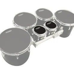 Evans MX Black Tenor Drumhead 6" Shot 3-Pack