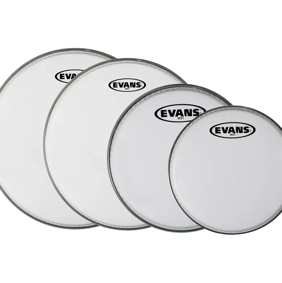 Evans MX White Tenor Drumhead 4-Pack