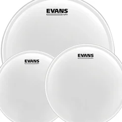 Evans UV1 Tom Pack With Free 14" UV1 Snare Head 12, 13, 16 in.
