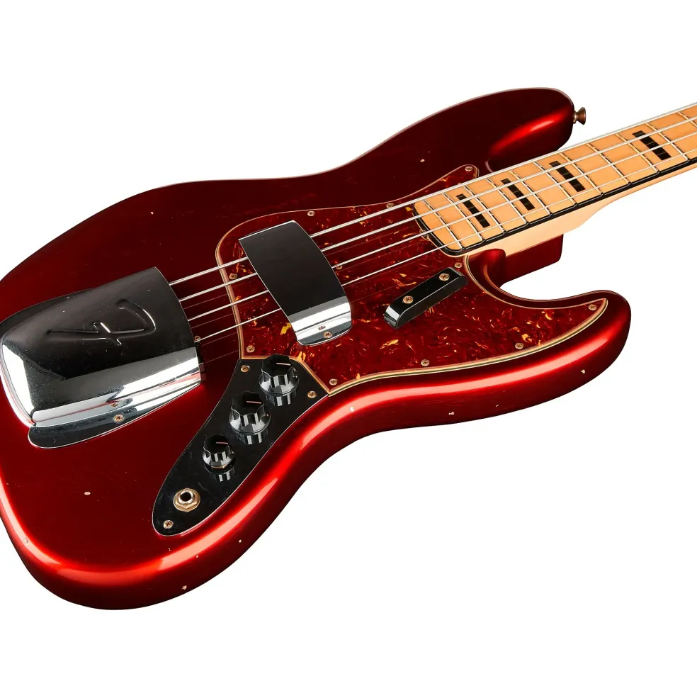 Fender Custom Shop '68 Jazz Bass Journeyman Relic Aged Candy Apple Red