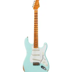 Fender Custom Shop '58 Stratocaster Relic Electric Guitar Super Faded Aged Surf Green