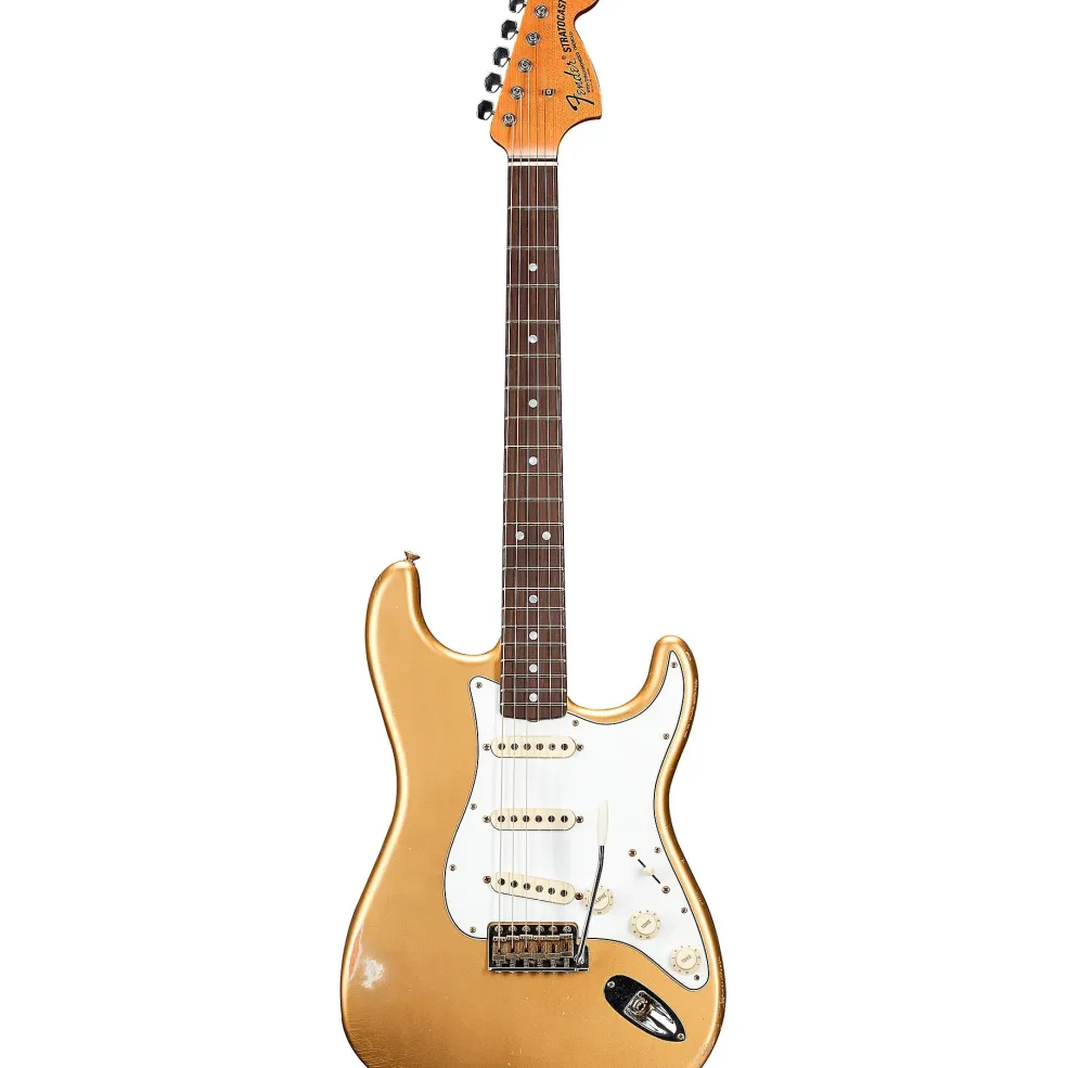 Fender Custom Shop 1969 Stratocaster Journeyman Relic Electric Guitar Masterbuilt by Greg Fessler Aztec Gold
