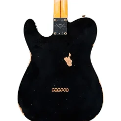 Fender Custom Shop '59 Telecaster Custom Relic Maple Electric Guitar Aged Black