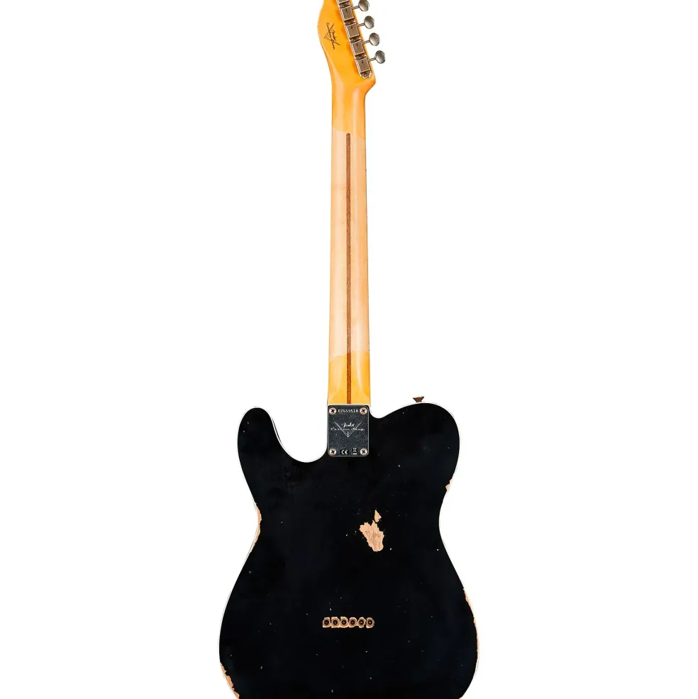 Fender Custom Shop '59 Telecaster Custom Relic Maple Electric Guitar Aged Black