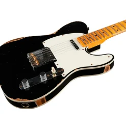 Fender Custom Shop '59 Telecaster Custom Relic Maple Electric Guitar Aged Black