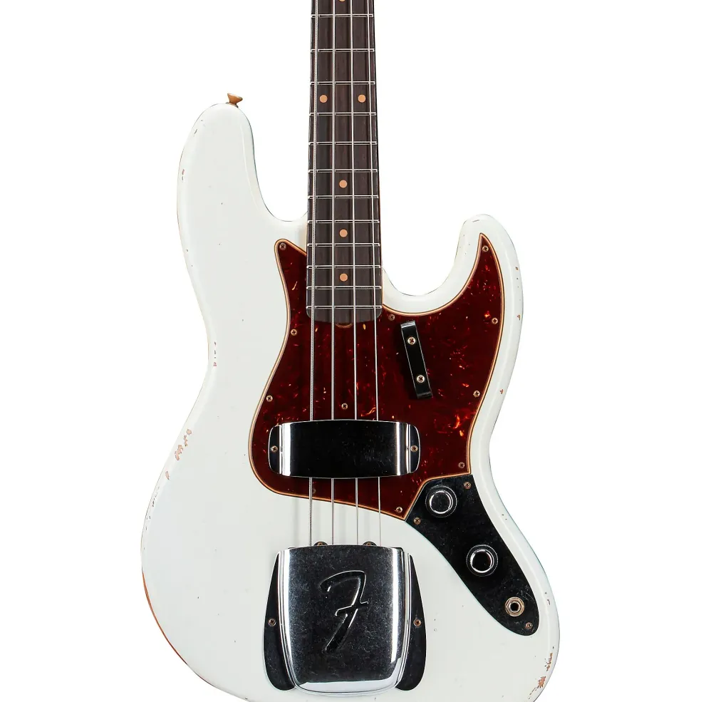 Fender Custom Shop Limited-Edition '60 Precision Bass Relic Aged Olympic White