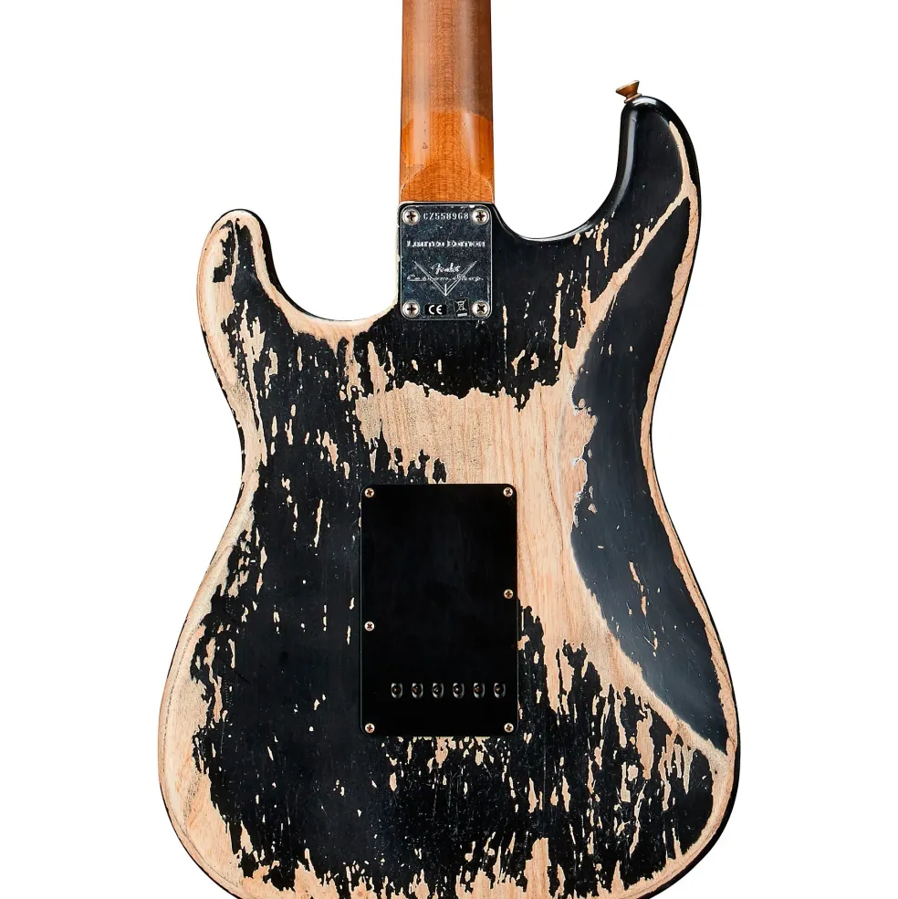 Fender Custom Shop Limited-Edition Poblano Stratocaster Super Heavy Relic Electric Guitar Aged Black