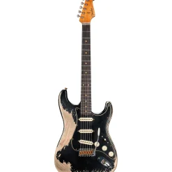 Fender Custom Shop Limited-Edition Poblano Stratocaster Super Heavy Relic Electric Guitar Aged Black