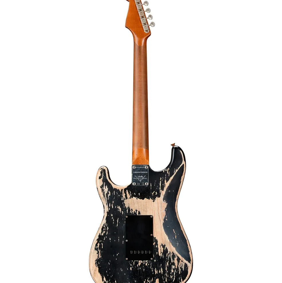 Fender Custom Shop Limited-Edition Poblano Stratocaster Super Heavy Relic Electric Guitar Aged Black