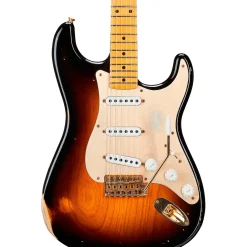 Fender Custom Shop Limited Edition 55 Stratocaster Relic Gold Hardware Electric Guitar Wide Fade 2-Color Sunburst