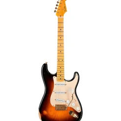 Fender Custom Shop Limited Edition 55 Stratocaster Relic Gold Hardware Electric Guitar Wide Fade 2-Color Sunburst