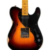 Fender Custom Shop Limited-Edition Blackguard Telecaster Thinline Relic Electric Guitar Wide Fade 2-Color Sunburst