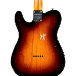 Fender Custom Shop Limited-Edition Blackguard Telecaster Thinline Relic Electric Guitar Wide Fade 2-Color Sunburst