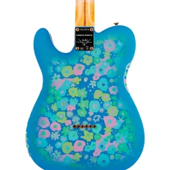 Fender Custom Shop Limited-Edition Dual P-90 Telecaster Relic Electric Guitar Blue Flower