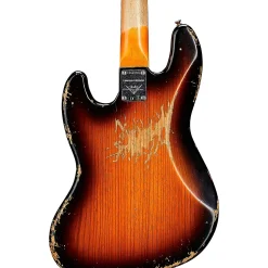 Fender Custom Shop Limited-Edition Custom Jazz Bass Heavy Relic Faded 3-Color Sunburst