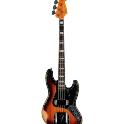Fender Custom Shop Limited-Edition Custom Jazz Bass Heavy Relic Faded 3-Color Sunburst