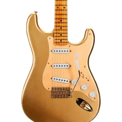 Fender Custom Shop Limited-Edition '55 Bone Tone Stratocaster Relic Electric Guitar Aged HLE Gold