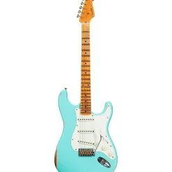Fender Custom Shop Limited-Edition Fat '50s Stratocaster Relic Electric Guitar Super Faded Aged Seafoam Green