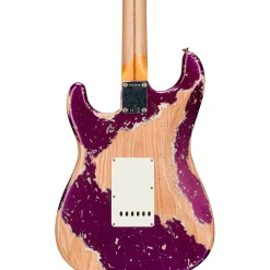 Fender Custom Shop Limited-Edition Nashville Ash-V '57 Stratocaster HSS Super Heavy Relic Electric Guitar Purple Metallic