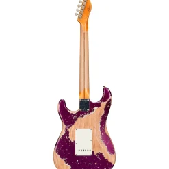 Fender Custom Shop Limited-Edition Nashville Ash-V '57 Stratocaster HSS Super Heavy Relic Electric Guitar Purple Metallic