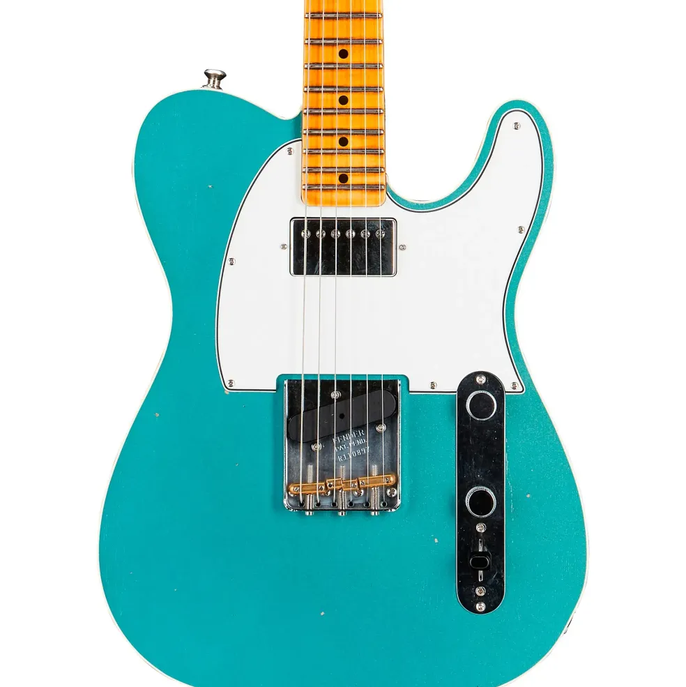 Fender Custom Shop Postmodern Telecaster Journeyman Relic With Closet Classic Hardware Electric Guitar Aged Firemist Silver