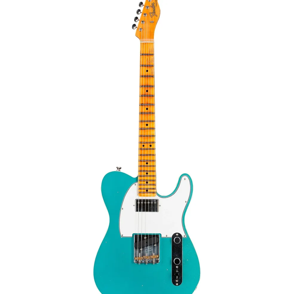 Fender Custom Shop Postmodern Telecaster Journeyman Relic With Closet Classic Hardware Electric Guitar Aged Firemist Silver
