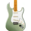 Fender Custom Shop Postmodern Stratocaster Journeyman Relic Electric Guitar With Closet Classic Hardware & Maple Fingerboard Faded Aged Sage Green Metallic