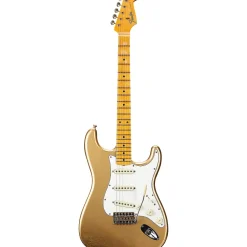 Fender Custom Shop Postmodern Stratocaster Journeyman Relic Maple Fingerboard Electric Guitar Aztec Gold
