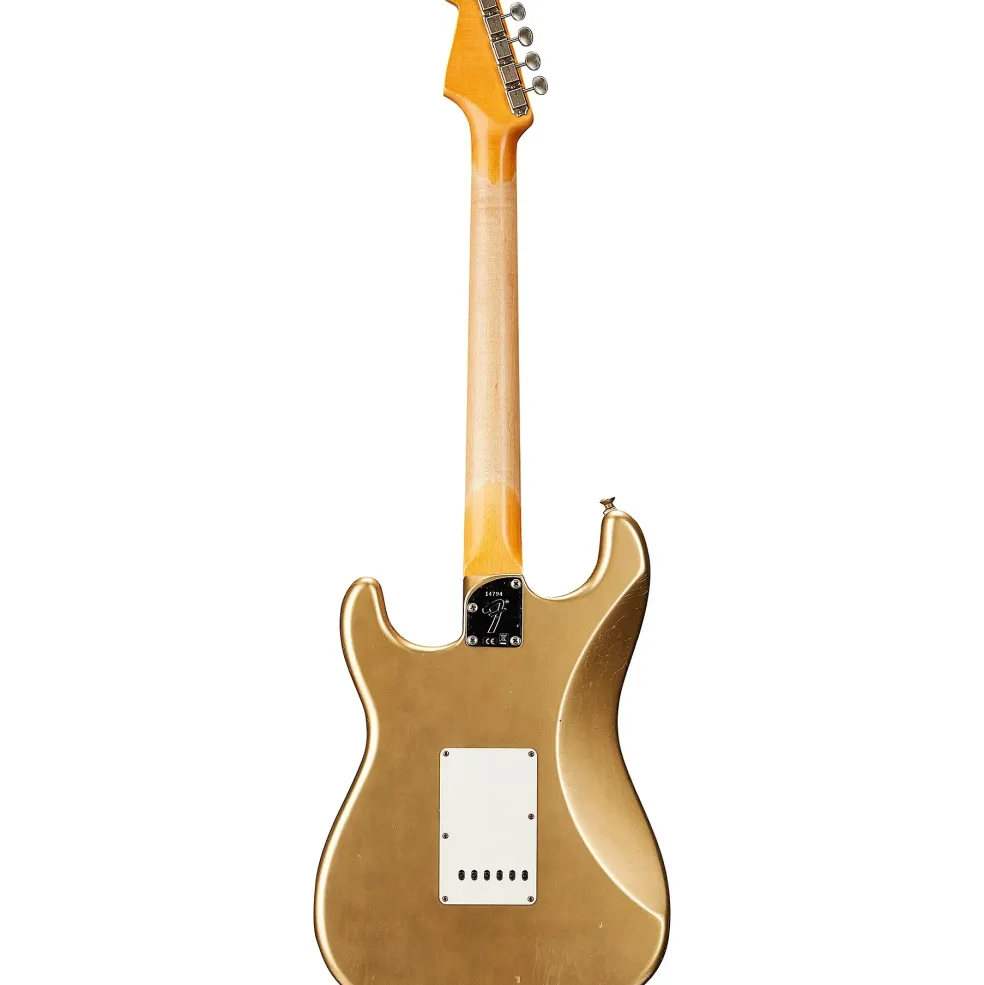 Fender Custom Shop Postmodern Stratocaster Journeyman Relic Maple Fingerboard Electric Guitar Aztec Gold