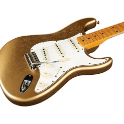 Fender Custom Shop Postmodern Stratocaster Journeyman Relic Maple Fingerboard Electric Guitar Aztec Gold