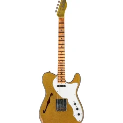 Fender Custom Shop '60s Custom Telecaster Thinline Relic Limited-Edition Electric Guitar Chartreuse Sparkle