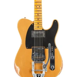 Fender Custom Shop '50s Vibra Telecaster Limited-Edition Heavy Relic Electric Guitar Aztec Gold