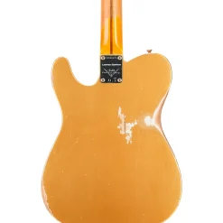 Fender Custom Shop '50s Vibra Telecaster Limited-Edition Heavy Relic Electric Guitar Aztec Gold