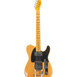 Fender Custom Shop '50s Vibra Telecaster Limited-Edition Heavy Relic Electric Guitar Aztec Gold