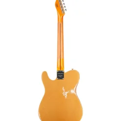 Fender Custom Shop '50s Vibra Telecaster Limited-Edition Heavy Relic Electric Guitar Aztec Gold