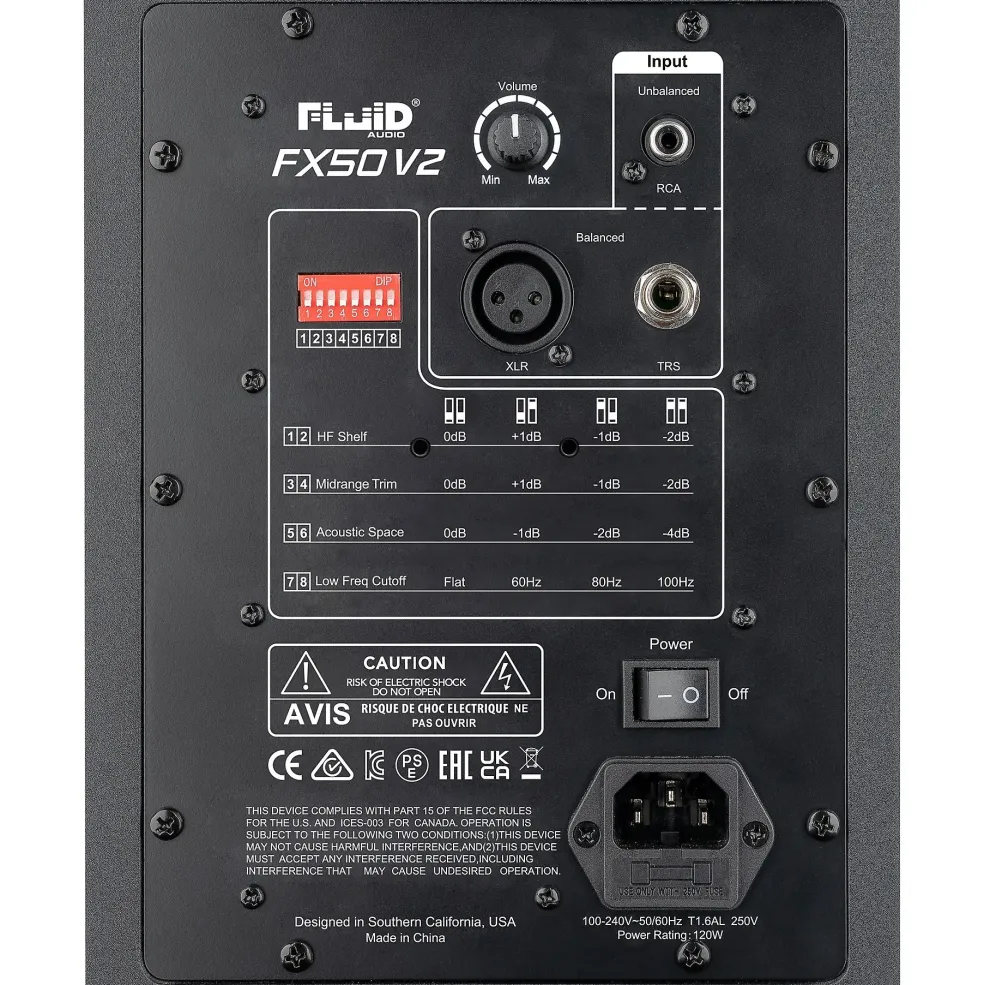 Fluid Audio FX50 5" Powered Studio Monitor (Each)
