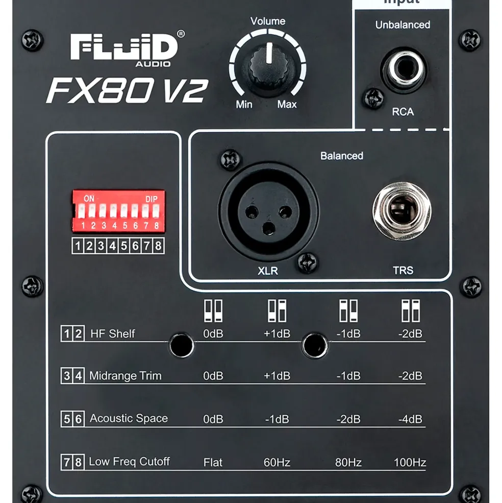 Fluid Audio FX80 8" Powered Studio Monitor (Each)