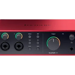 Focusrite 4i4 Gen4 with KRK ROKIT G5 Studio Monitor Pair & S10 Subwoofer (Stands & Cables Included) ROKIT 8