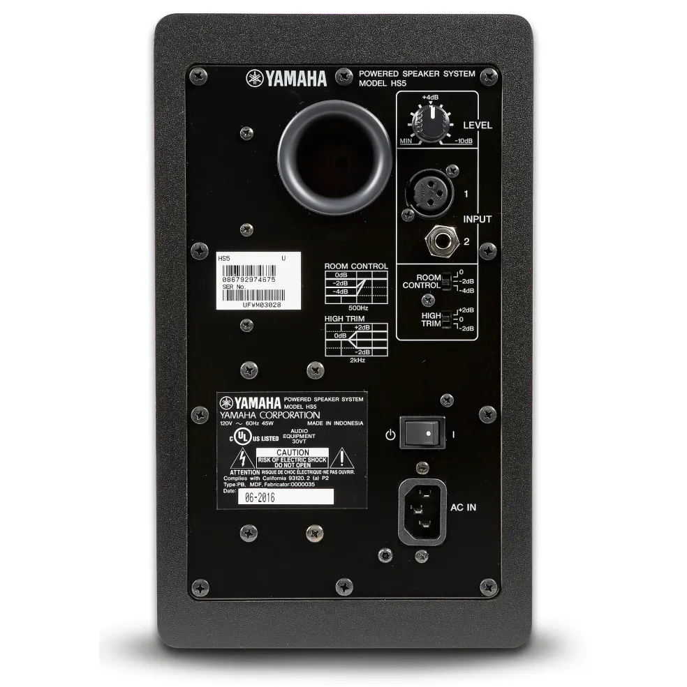 Focusrite Scarlett 2i2 Gen 4 with Yamaha HS Studio Monitor Pair Bundle (Stands & Cables Included) HS5